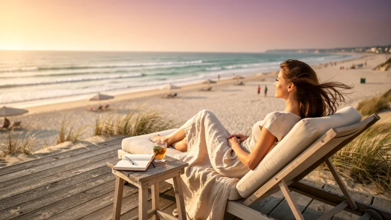 Week-end détente à La Baule avec vue mer, sable fin et moment de réflexion apaisante