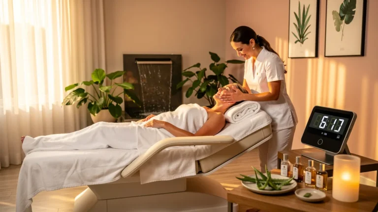 Relevés et expérience après six soins à l’hôtel-Spa Oceania avec durées réelles et niveau d’attention