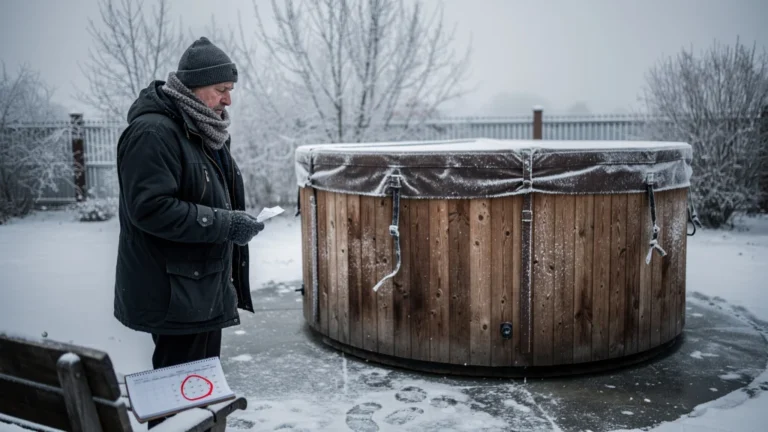 Personne déçue à côté d’un bain nordique fermé en plein janvier, perte de 130 € en réservation