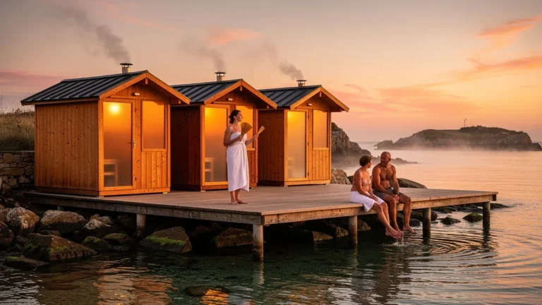 Test de quatre saunas finlandais entre Pornic et La Bernerie, ambiance chaleur intense et détente au bord de la mer
