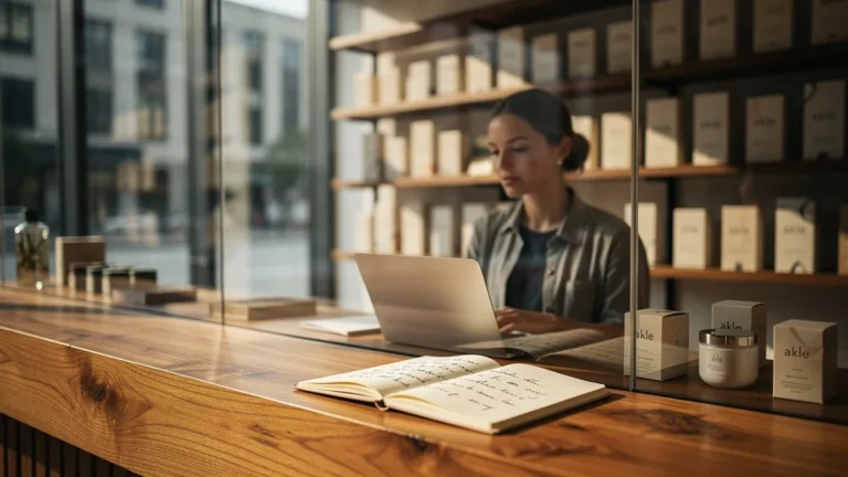 Boutique moderne avec produits akle, ambiance calme et professionnelle avant achat, conseils à éviter erreurs