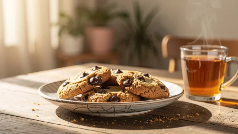 Soha cookies fraîches sur une table en bois, ambiance bien-être et authenticité après 30 jours de test
